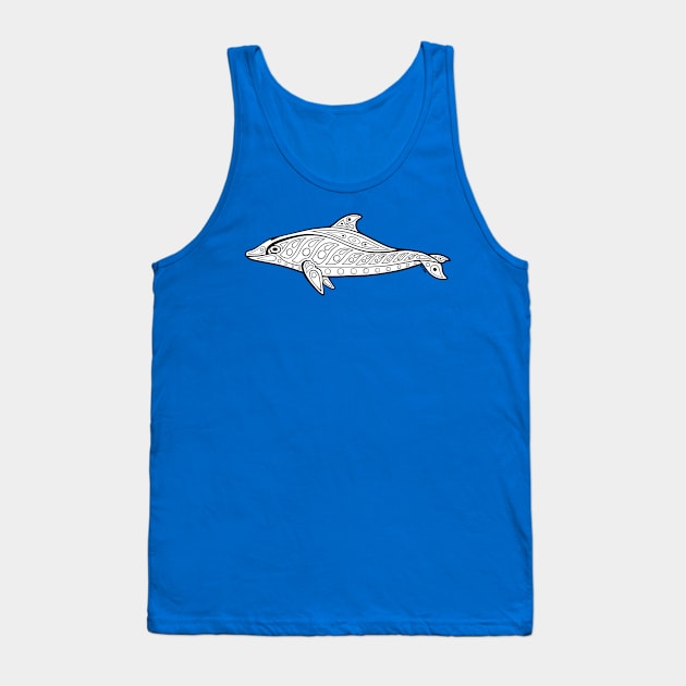 Native Inspired Bottlenose Dolphin Tank Top by DahlisCrafter